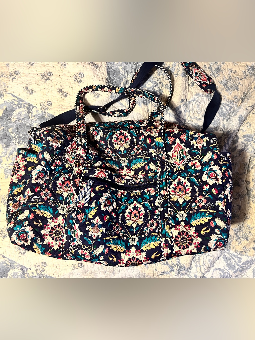 Vera Bradley X Harry Potter Floral Quilted Weekender Bag